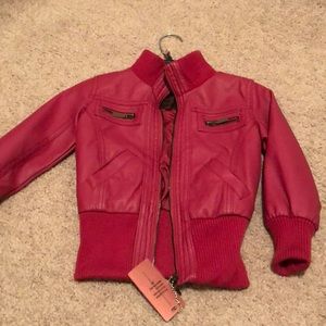 Girls 2t “leather” jacket